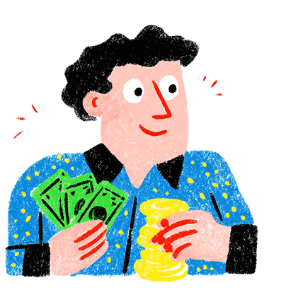 You get paid monthly